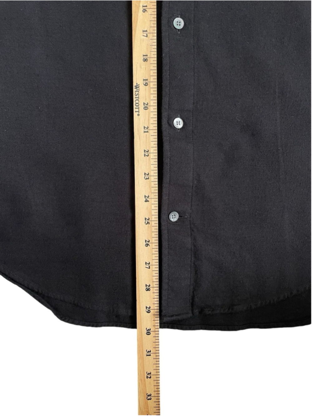 Cos Button Down Shirt Men Size EU Large Black Long Sleeve - Picture 11 of 11